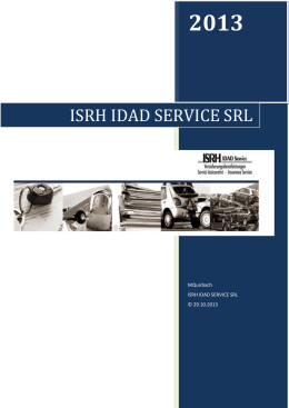 Servizi prestati - ISRH Idad Service GmbH