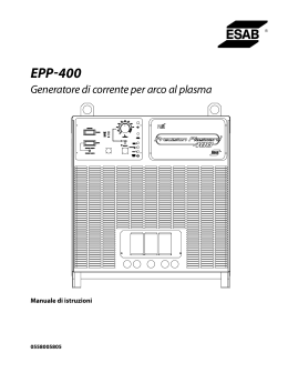 EPP-400 Generatore di corrente per arco al plasma