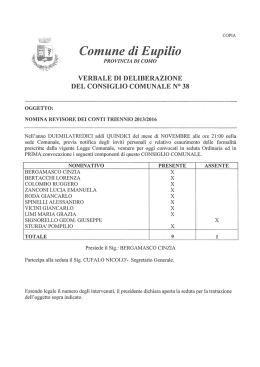 nomina revisore dei conti triennio 2013/2016
