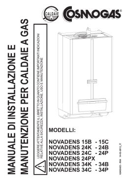 manuale di installazione e manutenzione per caldaie a