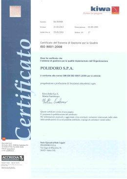 Kiwa Italia S.p.A. Via Treviso, 32/34