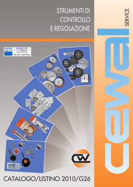 STRUMENTI DI CONTROLLO E REGOLAZIONE