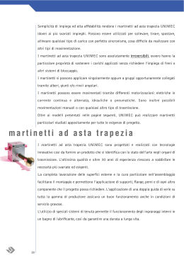 Unimec Martinetti ad asta trapezia