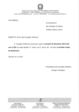 via Sarteschi, 1 - 54033 CARRARA