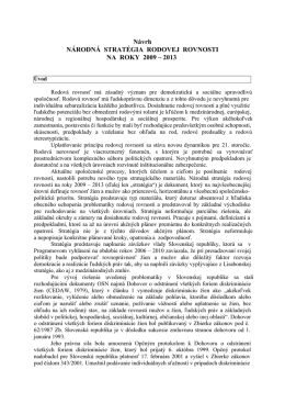 N&Aacute;RODN&Aacute; STRAT&Eacute;GIA