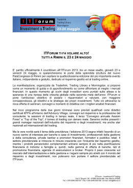 Apertura XIV ITForum 23/04/2013
