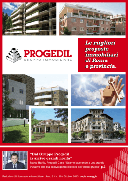 &ldquo;Dal Gruppo Progedil in arrivo grandi novit&agrave;&rdquo;