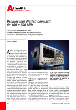 Oscilloscopi digitali compatti da 100 a 500 MHz
