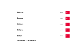 Motoren Engines Moteurs Motores Motori OM 457 LA &ndash; OM 457 hLA