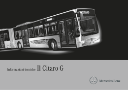 Informazioni tecniche Il Citaro G - Mercedes-Benz