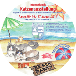 140119 KAS-Ausstellung 2014 - Katzenclub Aargau