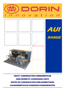 UNITA` CONDENSATRICI SEMIERMETICHE CONDENSATRICI