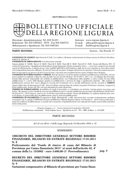 pag. 5 PARTE SECONDA SOMMARIO 1DECRETO DEL