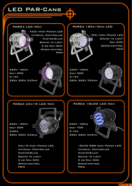 LED PAR-Cans - m&l musica e luci