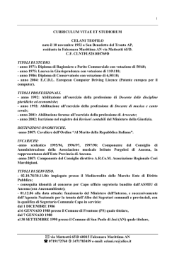 via Matteotti 65\D 60015 Falconara Marittima AN