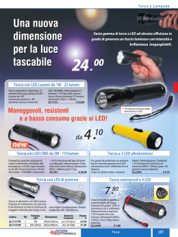 Una nuova dimensione per la luce tascabile