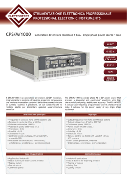 CPS_M 1000.cdr - Elettrotest S.p.A.