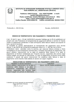 ISTITUTO DI ISTRUZIONE SUPERIORE STATALE LORENZO GIGLI