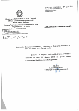 PORTO s. STEFANO. 2 I 6 III. 2015