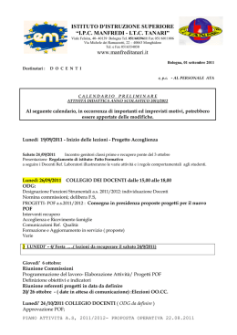 ISTITUTO D`ISTRUZIONE SUPERIORE &ldquo;I.P.C. - Manfredi