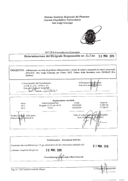 det. 167 del 30-3-2015 - Azienda Ospedaliero
