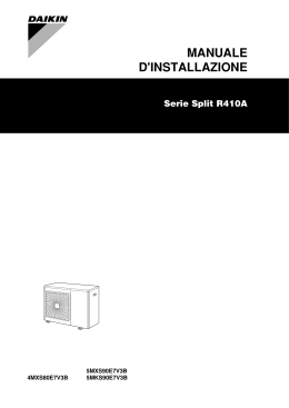 Manuale di Installazione 5MKS90E 4MXS80E 5MXS90E