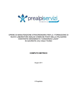 opere di manutenzione straordinaria per la