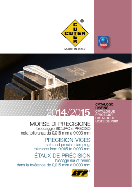 morse di precisione precision vices &eacute;taux de pr&eacute;cision