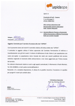 47121 FORLÌ Irc) - Provincia di Forlì