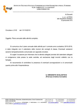 &ldquo;G.B. CARDUCCI &ndash; G. GALILEI&rdquo; 63900 FERMO FM Ai Docenti