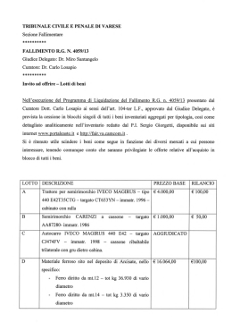 TRIBUNALE CIVILE E PENALE DI VARESE - FA.IR