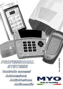 sensori da incasso - MYO :: Safe & Security