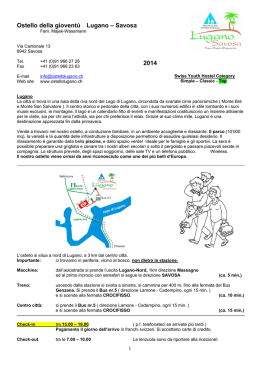 Ostello della giovent&uacute; Lugano &ndash; Savosa 2014