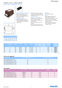 Product data sheet: HID-Constant wattage BSX for SOX
