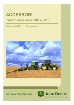 Trattori delle serie 6000 e 6010 ACCESSORI