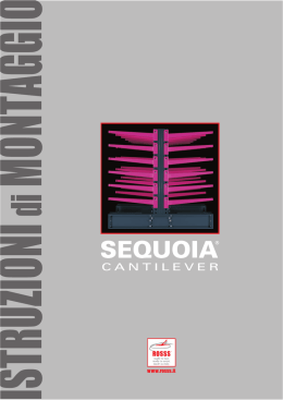 scaffalatura cantilever sequoia