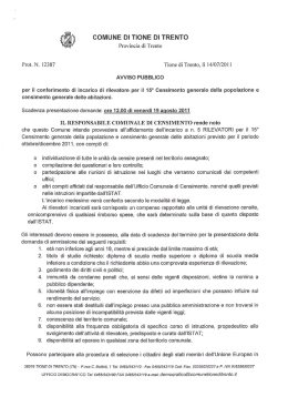 002 bando rilevatori Censimento