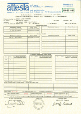 Scarica il certificato SOA