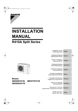 Manuale di Installazione 3MXS68G 4MXS68F