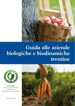 Guida alle aziende biologiche e biodinamiche trentine
