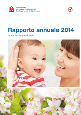 Rapporto annuale 2014 - Aiuto svizzero per madre e bambino