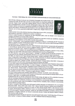 Via Goito. 7 20121 Milano Tel. +39 02 6575385 info@nannistrada