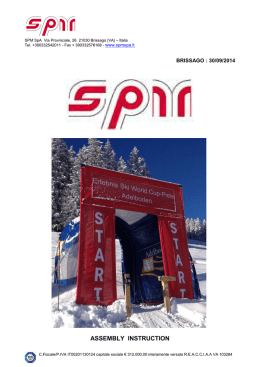 Istruzione di montaggio Start Gate