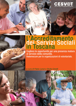 L`Accreditamento dei Servizi Sociali in Toscana