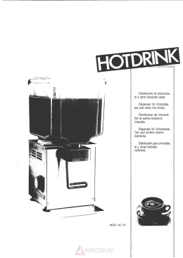Distributore di cioccolata, tè e altre bevande calde.