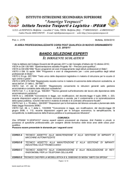 Sede Principale: 70056 Molfetta, Localit&agrave; 1a Cala