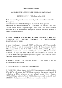 Visualizza - Centro studi di diritto, economia ed etica dello sport