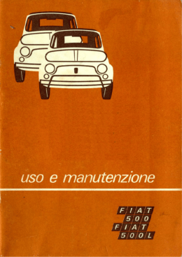 Fiat 500 - Fiat 500L - Libretto d`uso e manutenzione