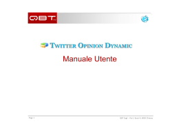 Scarica il manuale in pdf - Twitter Opinion Dynamic