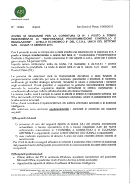 N&deg; 10403 di prot. ` San Don&agrave; di Piave, 18/06/2015